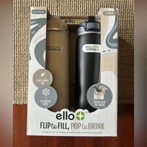 Ello Water Bottle Set - Dunes / Charcoal